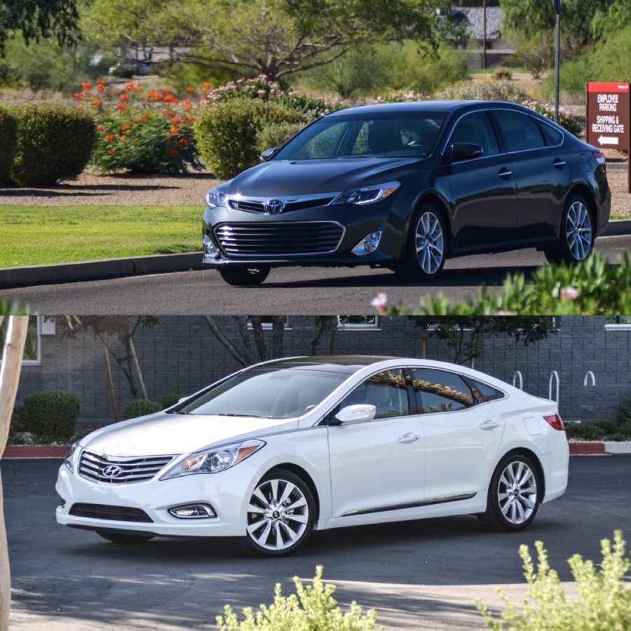 SIX SPEED BLOG: Comparison: Hyundai Azera vs Toyota Avalon