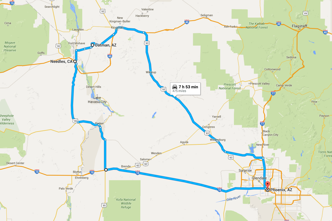 Where’d We Go: Route 66, Oatman, AZ