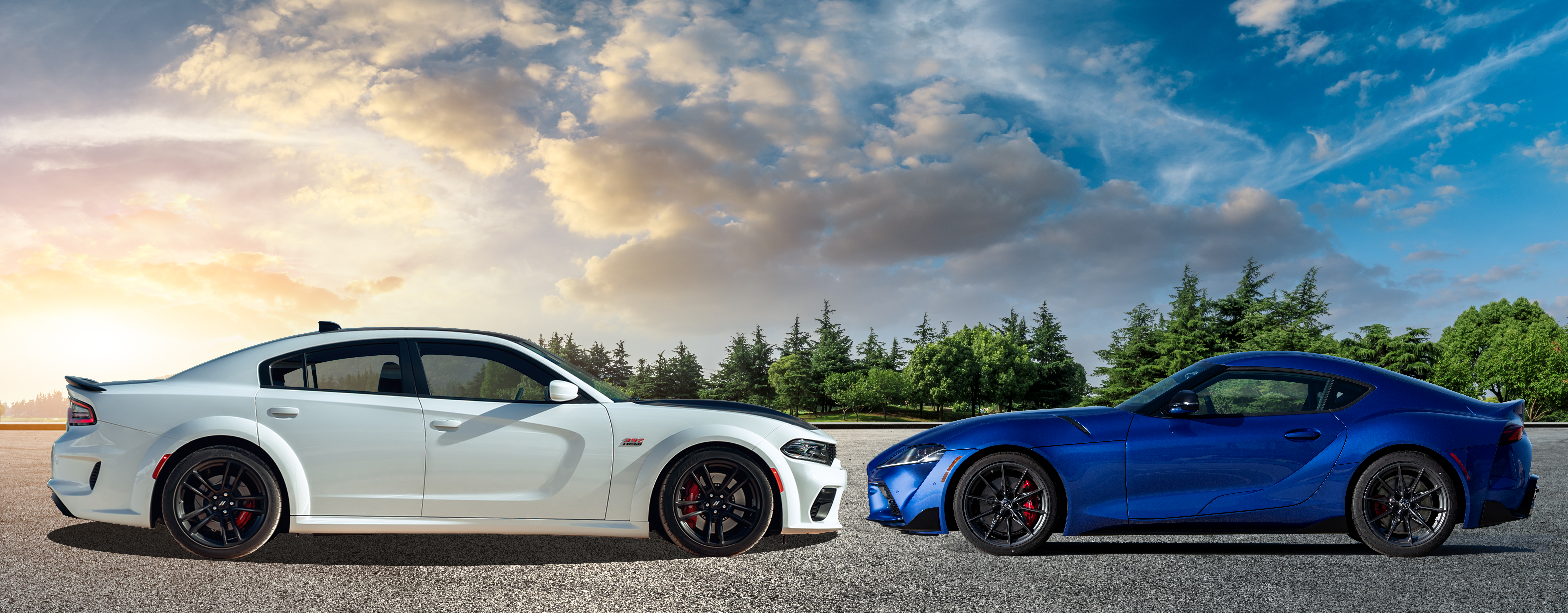 BRAWNS vs BRAINS: 2023 DODGE CHARGER 392 SCAT PACK WIDEBODY vs 2023 TOYOTA GR SUPRA PREMIUM 3.0 MANUAL