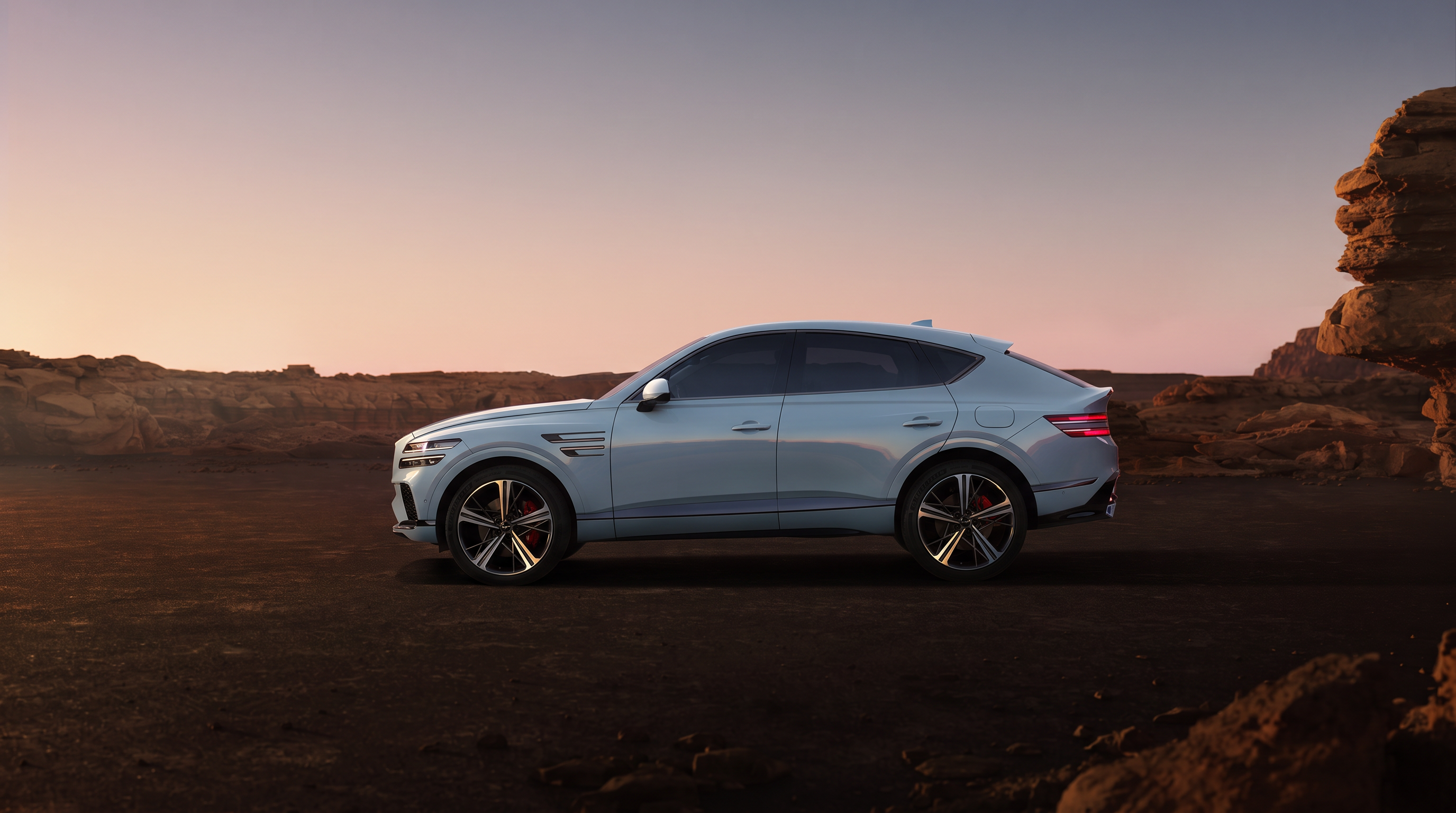 2026 GENESIS GV80 COUPE KEEPS IT BUSINESS IN THE FRONT, WHILE A PARTY IN THE BACK